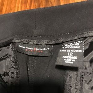 New York & Company Dress Stretch Slacks — Black - Size 12 - Wide Leg.